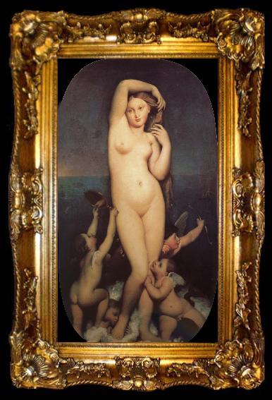 framed  Jean-Auguste Dominique Ingres Love and beautiful goddess, ta009-2
